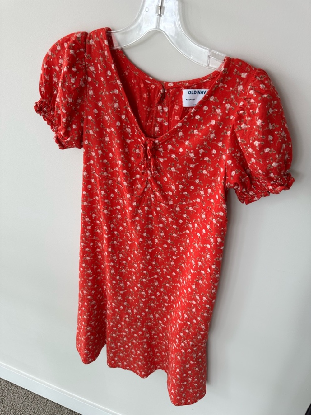 🌞Sale 3 for $15 Old Navy Red Floral Girls' XL/Casual Dress - Picture 4 of 9